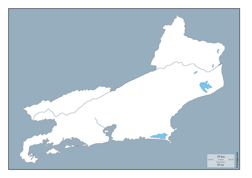 Harta de la Rio de Janeiro vector