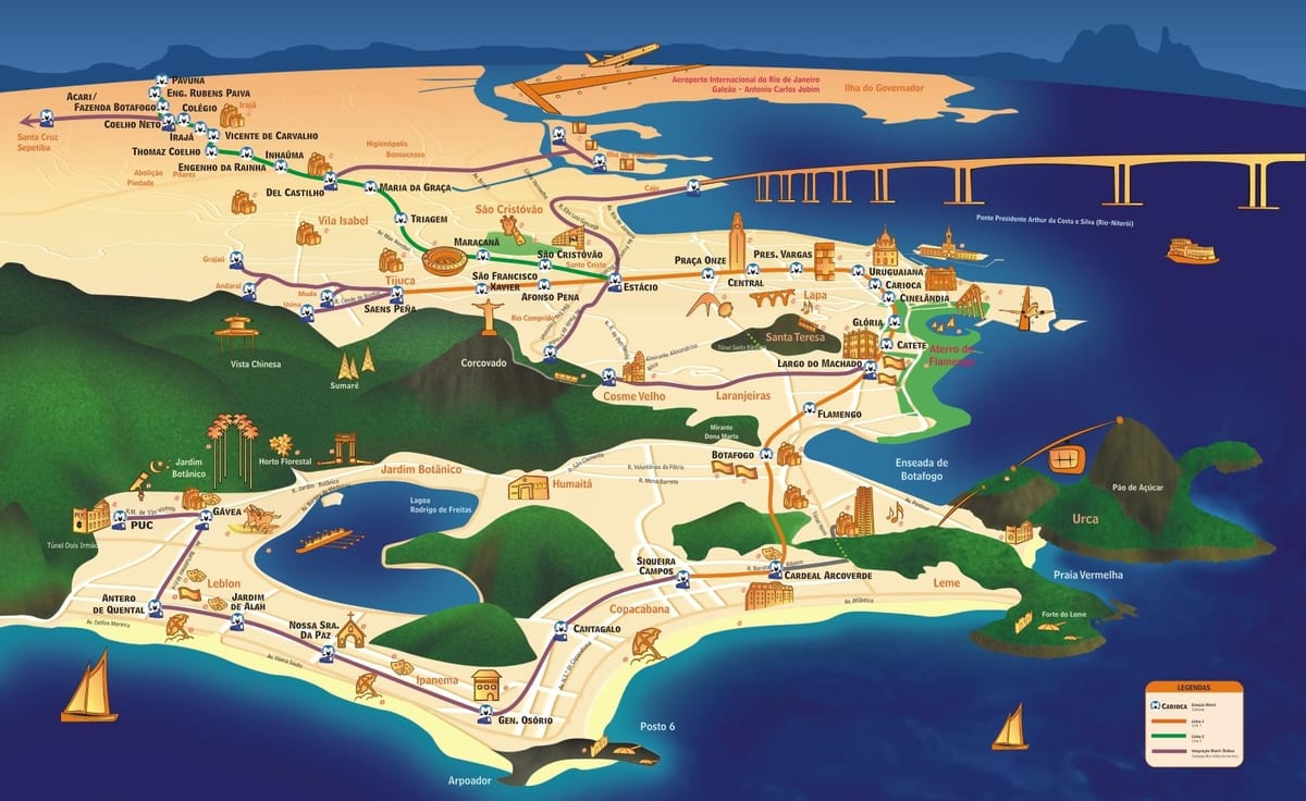 Harta Rio monumente