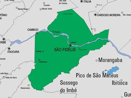 Harta San Francisco de Itabapoana municipiului