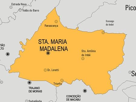 Harta Santa Maria Madalena municipiului