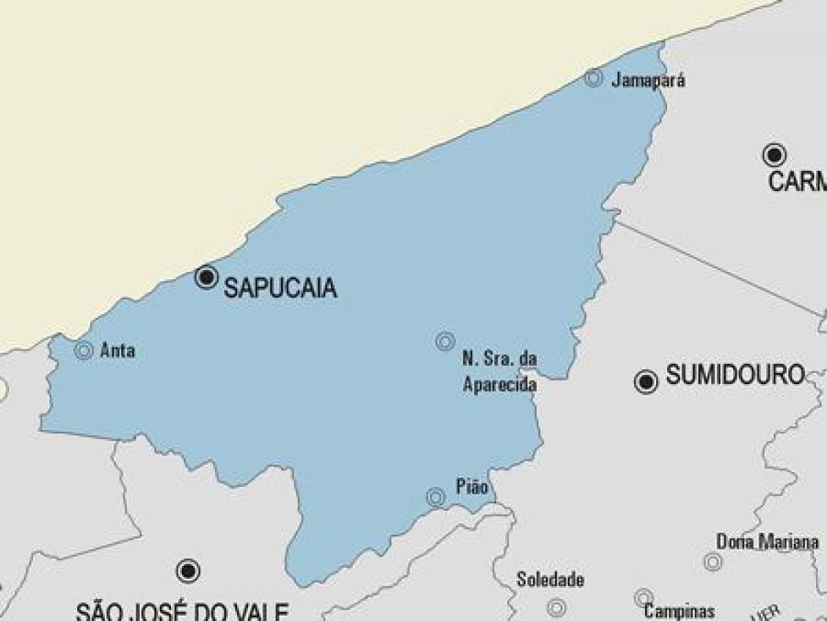Harta municipiului Sapucaia