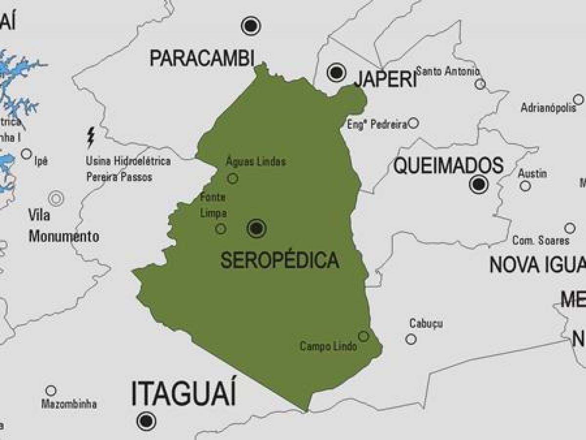 Harta Seropédica municipiului