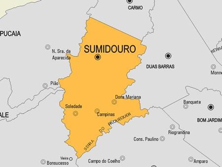 Harta Sumidouro municipiului