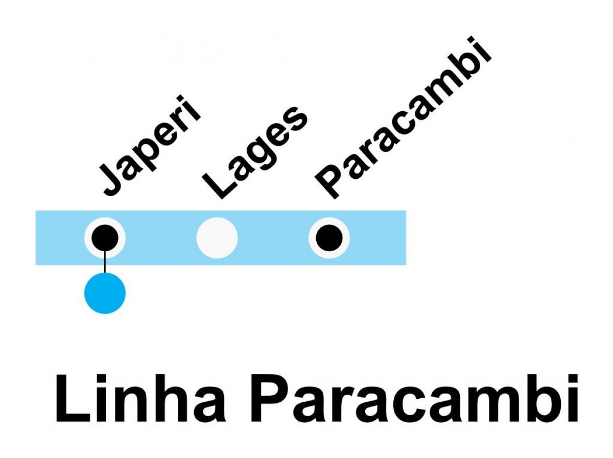 Harta SuperVia - Line Paracambi