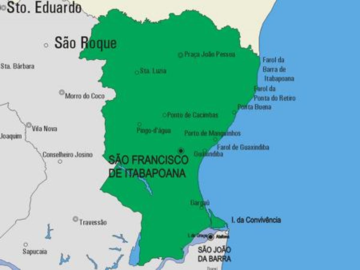 Harta São Fidélis municipiului
