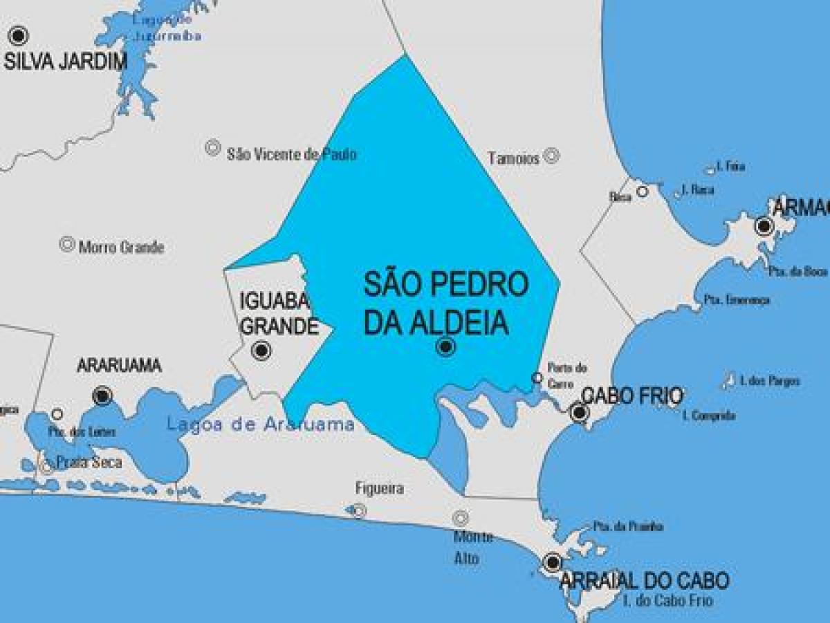 Harta San Pedro da Aldeia municipiului