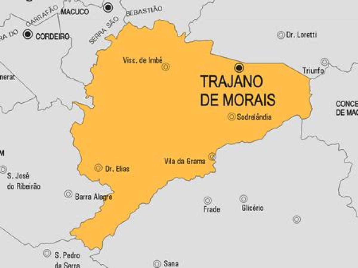 Harta de Trajano de Morais municipiului