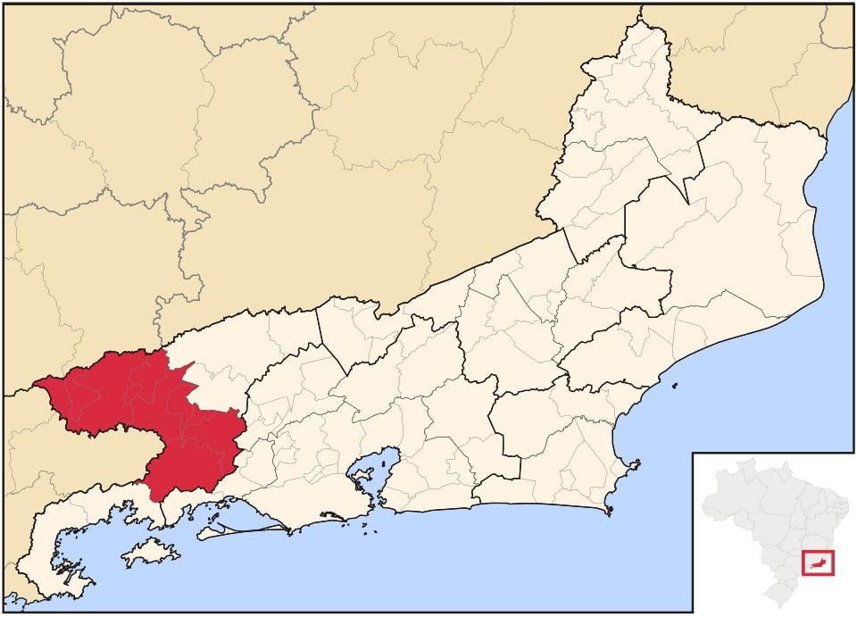 Harta Vale do Paraíba Fluminense