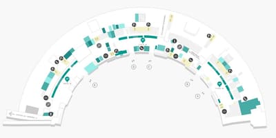 Harta de aeroport Galeão Terminal 1 Nivel 1