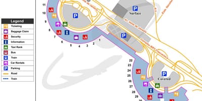 Harta de aeroportul Internațional din Rio de Janeiro