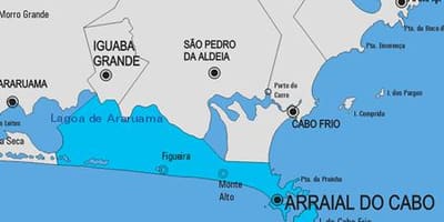 Harta Arraial do Cabo municipiului