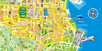 Harta de atracții Rio de Janeiro