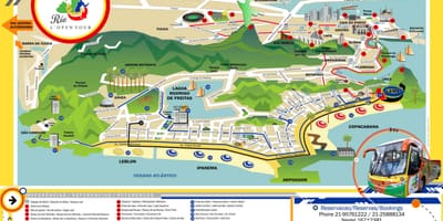 Harta Autobuz Turistic Rio de Janeiro