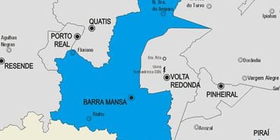 Harta Barra Mansa municipiului