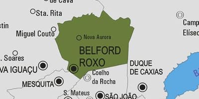 Harta Belford Roxo municipiului