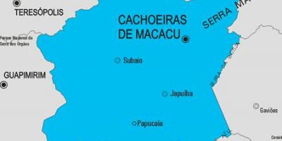 Harta Cachoeiras de Macacu municipiului