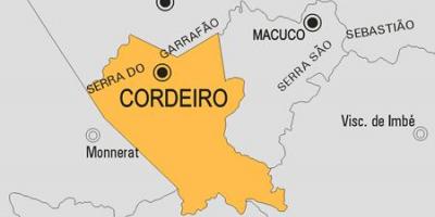 Harta municipiului Cordeiro