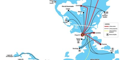 Harta de Feribot de la Rio de Janeiro
