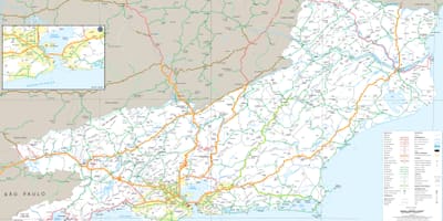 Harta de drumuri de stat din Rio de Janeiro