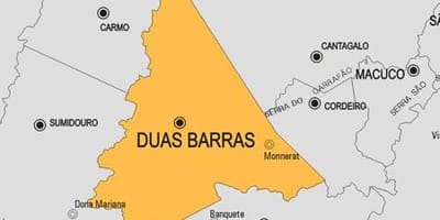 Harta Duas Barras municipiului