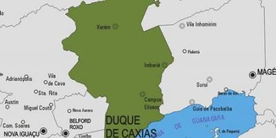 Harta Duque de Caxias municipiului