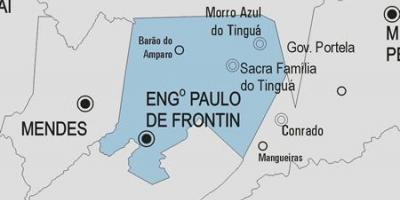 Harta Engenheiro Paulo de Frontin municipiului