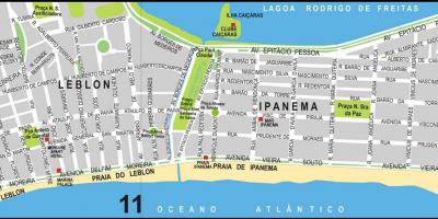 Harta de plaja Ipanema