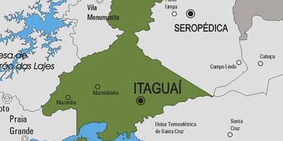 Harta municipiului Itaguaí