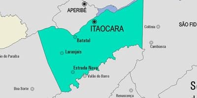 Harta Itaocara municipiului