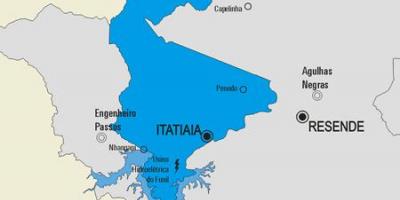 Harta municipiului Itatiaia