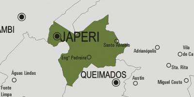 Harta municipiului Japeri