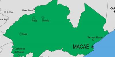 Harta municipiului Macae