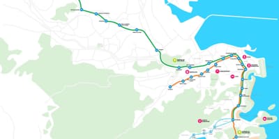 Hartă de metrou din Rio de Janeiro