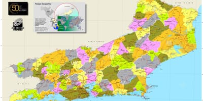 Harta de municipalități din Rio de Janeiro