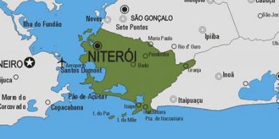 Harta municipiului Niterói