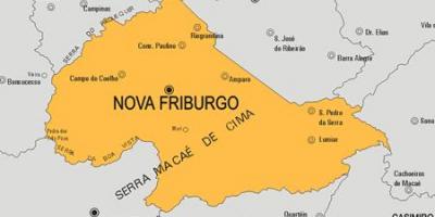 Harta Nova Friburgo municipiului