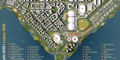Harta Olympic park legacy