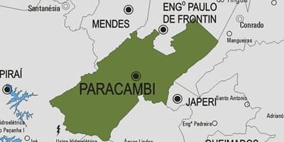Harta Paracambi municipiului