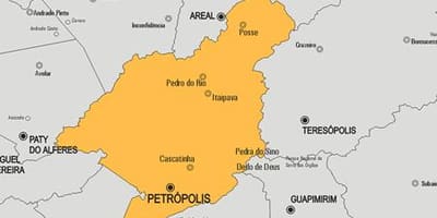 Harta municipiului Petropolis