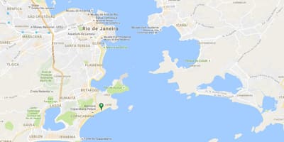 Harta de pe plaja Copacabana