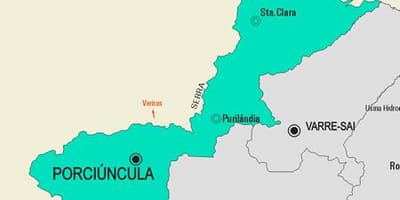 Harta Porciúncula municipiului