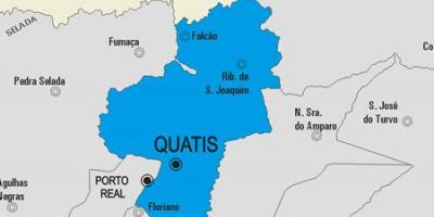 Harta municipiului Quatis