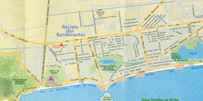 Harta de Recreio plaja