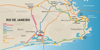 Harta Rio Arena locație