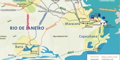 Harta de la Rio de Janeiro aeroporturi