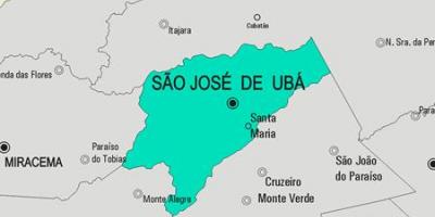 Harta San Jose de Ubá municipiului