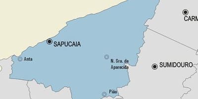 Harta municipiului Sapucaia