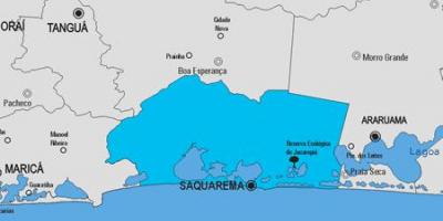 Harta municipiului Saquarema