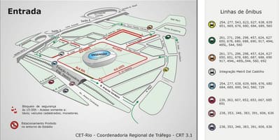 Harta stadion Engenhão transporturi