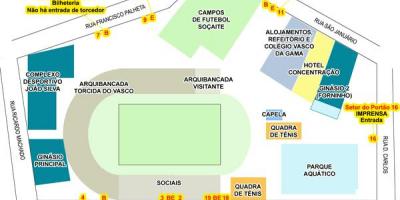 Harta de stadionul San Januário